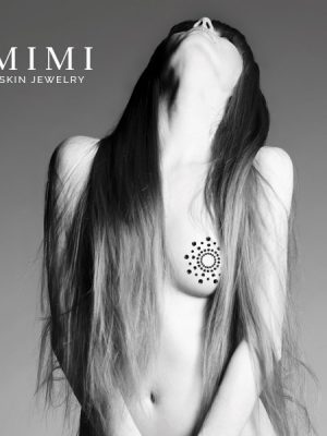 Прикраси для грудей зі стразами  MIMI Classic  колір: білі перли Bijoux Indiscrets (Іспанія)