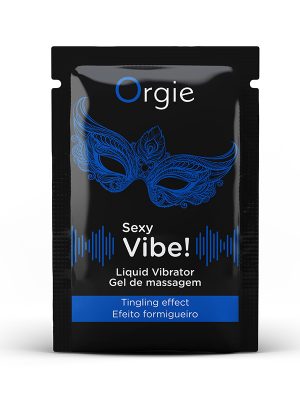 САШЕТ  Рідкий вібратор SEXY VIBE  для чутливих, 2 мл  ORGIE (Бразилія-Португалія)
