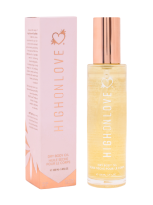 Суха олія для тіла та волосся з олією насіння канабісу,   Dry Body Oil, 100 мл,  HighOnLove (Канада)