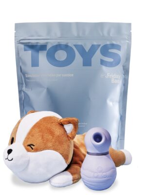 Вакуумний стимулятор для клітора  TOYS + кейс-песик шіба-іну  Friday Bae (Франція)