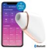 Вакуумний смарт стимулятор з вібрацією Love Triangle,  колір: білий Satisfyer (Німеччина)