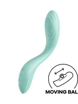 Вібратор для зони G з рухливою кулькою Rrrolling Pleasure, колір: м'ятний Satisfyer (Німеччина)