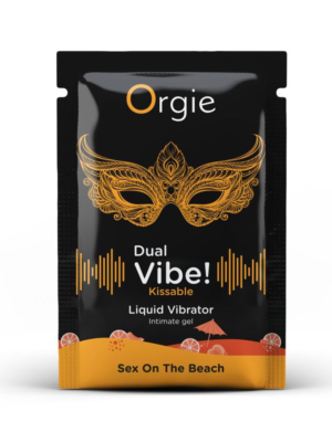 САШЕТ Рідкий вібратор DUAL VIBEкоктейль Секс на пляжі, 1 мл Orgie (Бразилія-Португалія)