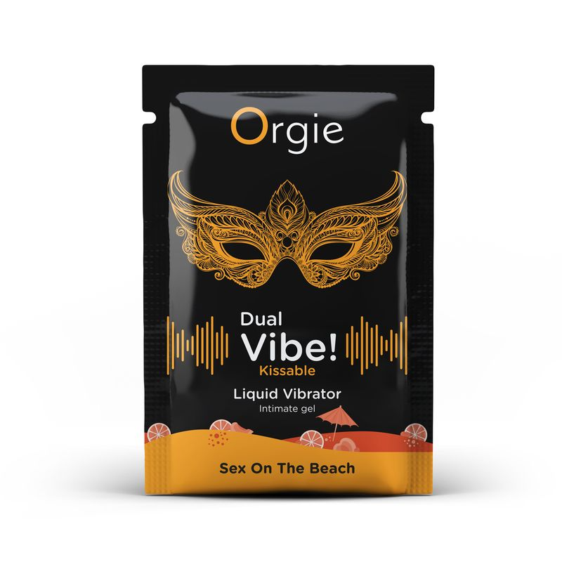 САШЕТ Рідкий вібратор DUAL VIBEкоктейль Секс на пляжі, 1 мл Orgie (Бразилія-Португалія)